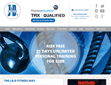 Tablet Screenshot of janddfitness.com
